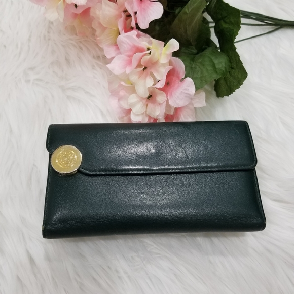 PERRY ELLIS  Portfolio Wallet Color Emerald  Green. - Picture 1 of 16